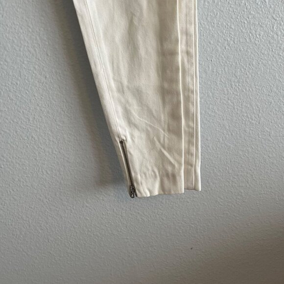 L.A.M.B. by Gwen Stafani White Ankle Zipper Skinny Pant Size 8 - Picture 3 of 10
